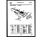 Tappan 72-3651-00-03 broiler drawer parts diagram