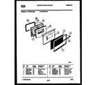 Tappan 72-3651-23-03 lower oven door parts diagram