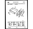 Tappan 72-3981-00-02 drawer parts diagram