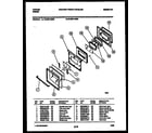 Tappan 72-3981-23-03 lower oven door parts diagram