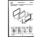 Tappan 72-3981-00-03 upper oven door parts diagram