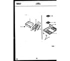 Tappan 30-4962-00-01 cooktop and drawer parts diagram