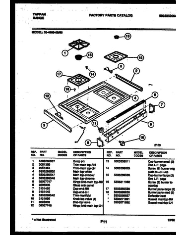 Cooktop parts