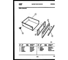 Tappan 30-4980-08-05 drawer parts diagram