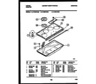 Tappan 14-3622-08-06 cooktop parts diagram