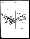 Cooktop and broiler drawer parts