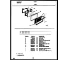 Tappan 30-2241-00-04 door parts diagram