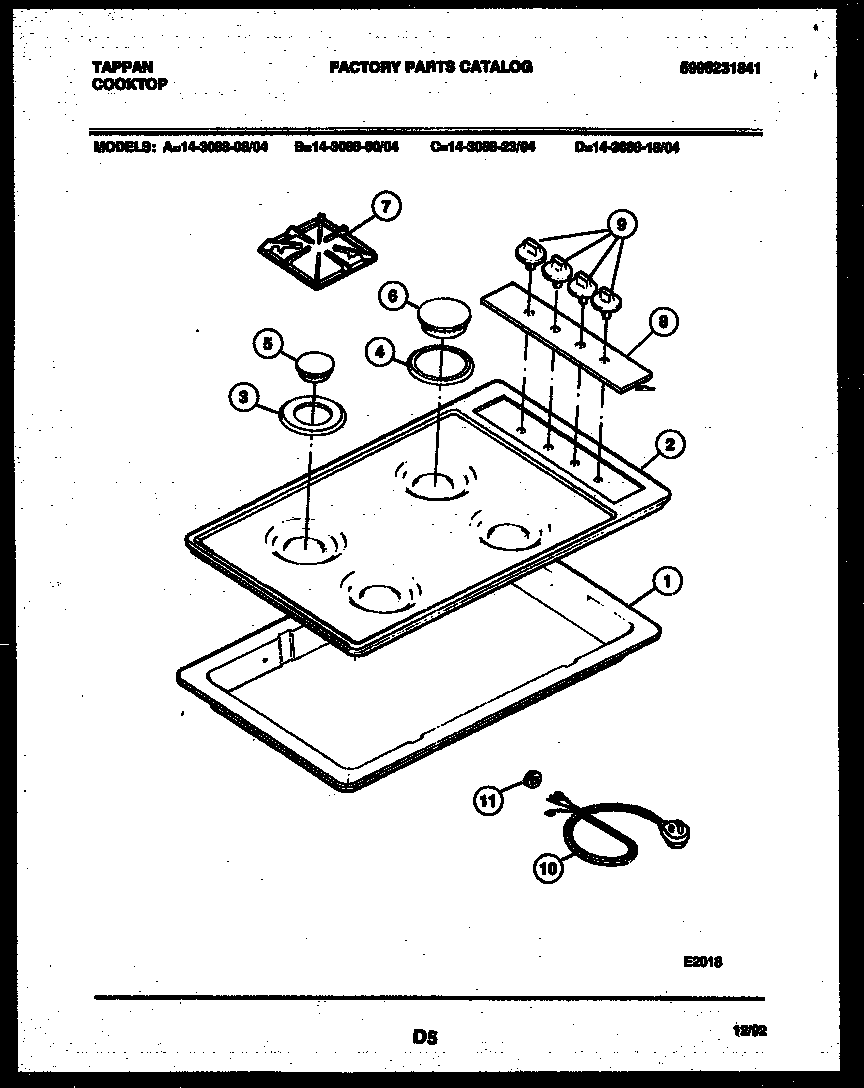 Cooktop parts