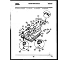 Tappan 14-3088-00-04 burner, manifold and gas control diagram
