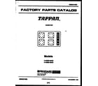 Tappan 14-3089-00-04 cover diagram