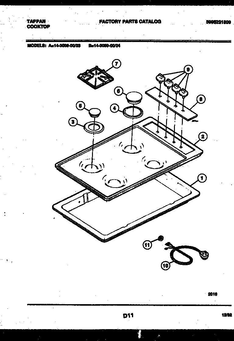 Cooktop parts