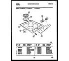 Tappan 14-2629-00-17 cooktop parts diagram