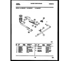 Tappan 14-2629-00-17 burner, manifold and gas control diagram