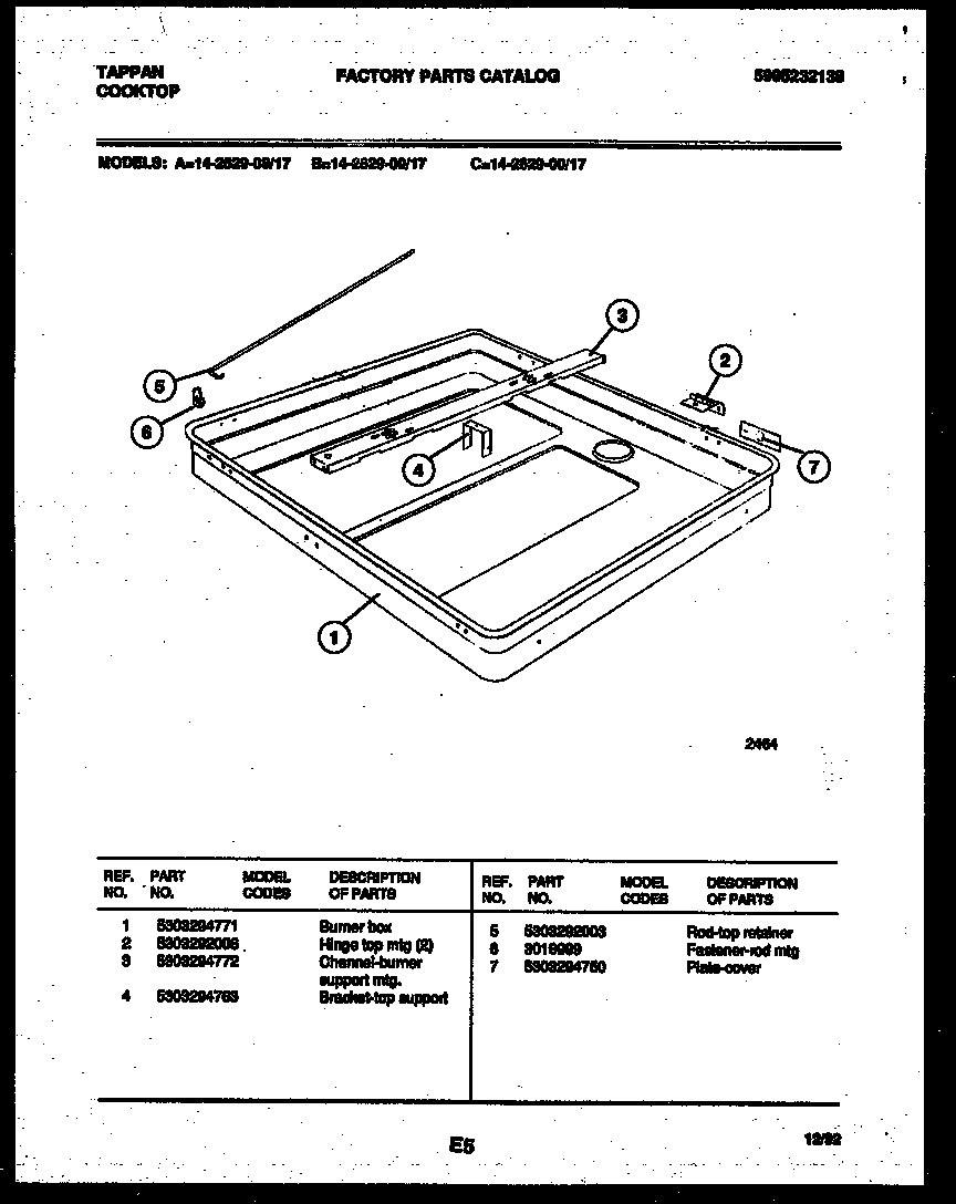 Burner box parts