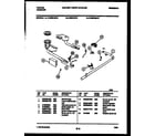 Tappan 14-2639-23-10 burner, manifold and gas control diagram