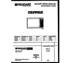 Tappan 56-9833-10-01 front cover diagram