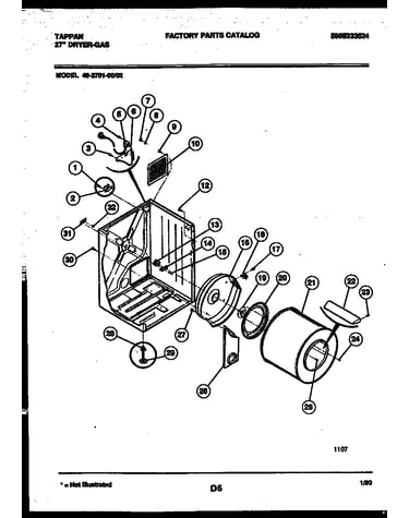 Cabinet and component parts