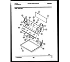 Tappan 49-2751-00-02 console and control parts diagram