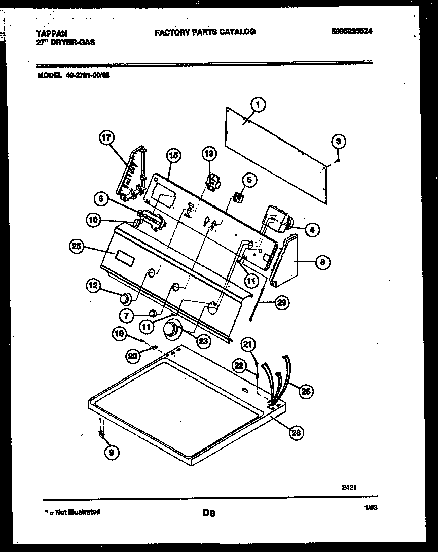 Console and control parts