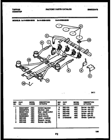 Burner, manifold and gas control