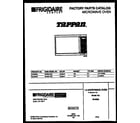 Tappan 56-9532-10-03 front cover diagram