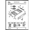 Tappan 72-3981-00-04 cooktop parts diagram