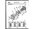 Tappan 72-3981-00-04 lower oven door parts diagram