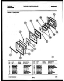 Lower oven door parts