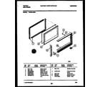 Tappan 72-3981-00-04 upper oven door parts diagram