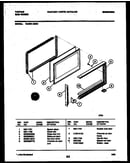 Upper oven door parts