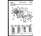 Tappan 12-4980-00-05 door parts diagram