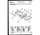 Tappan 12-4980-00-05 drawer parts diagram