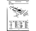 Tappan 72-3662-00-01 broiler drawer parts diagram