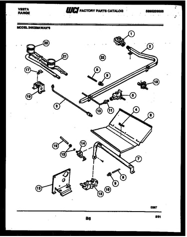 Burner, manifold and gas control