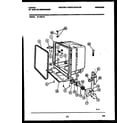 Tappan 61-1043-10-00 tub and frame parts diagram