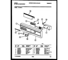 Tappan 61-1073-10-00 console and control parts diagram