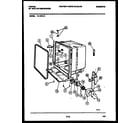 Tappan 61-1073-10-00 tub and frame parts diagram