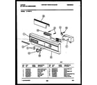 Tappan 61-1093-10-00 console and control parts diagram