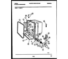 Tappan 61-1093-10-00 tub and frame parts diagram