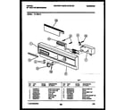 Tappan 61-1083-10-00 console and control parts diagram