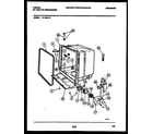 Tappan 61-1083-10-00 tub and frame parts diagram