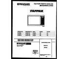 Tappan 56-2243-10-02 front page diagram