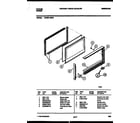 Tappan 72-3651-00-04 upper oven door parts diagram