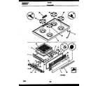 Tappan 32-1009-00-10 cooktop and broiler drawer parts diagram