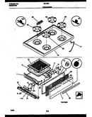 Cooktop and broiler drawer parts