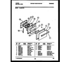 Tappan 12-4990-00-04 door parts diagram