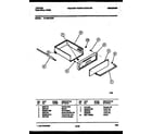Tappan 12-4990-00-04 drawer parts diagram