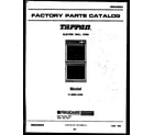 Tappan 11-5969-00-05 cover page diagram