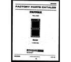 Tappan 11-2439-00-05 cover page- text only diagram