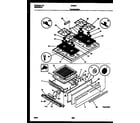 Tappan 32-2642-00-02 cooktop and broiler drawer parts diagram